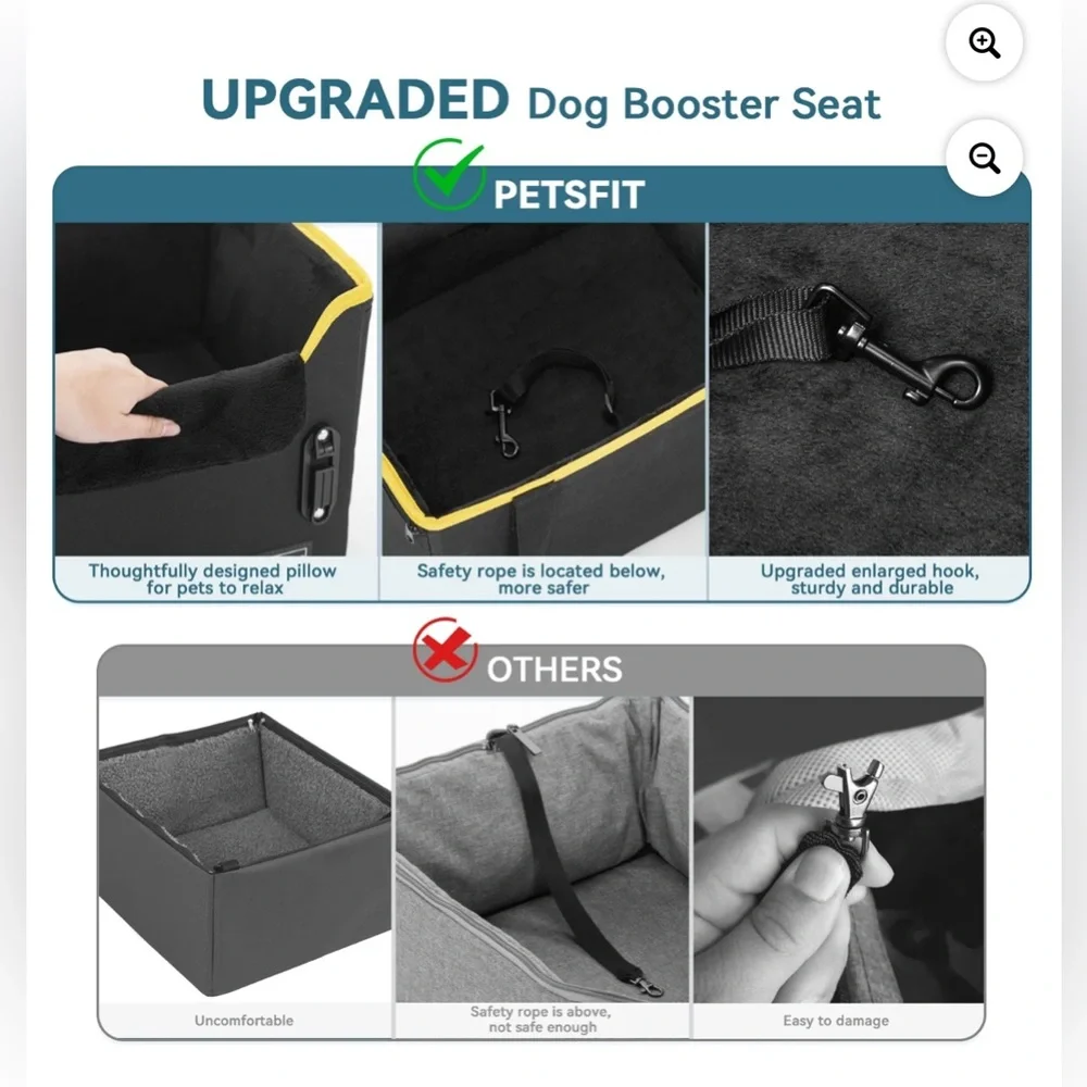 NEW PetSafe Black Carrier with Yellow Accents